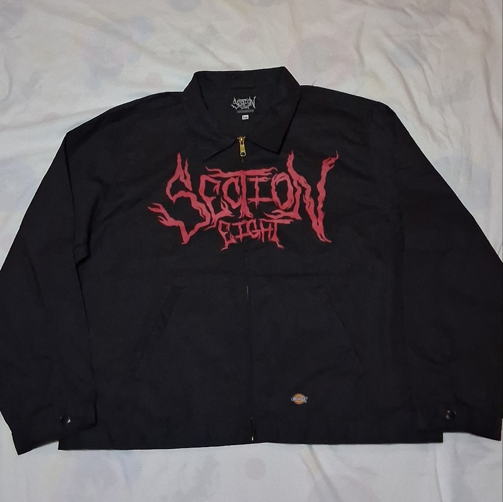 New Section Eight Black Dickies Work Jacket Vintage